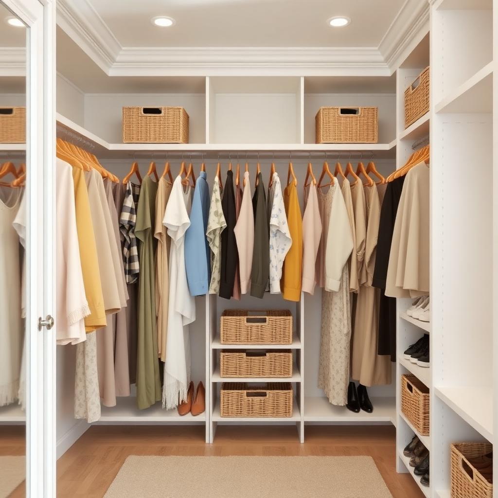 Walk-in Closet after organization