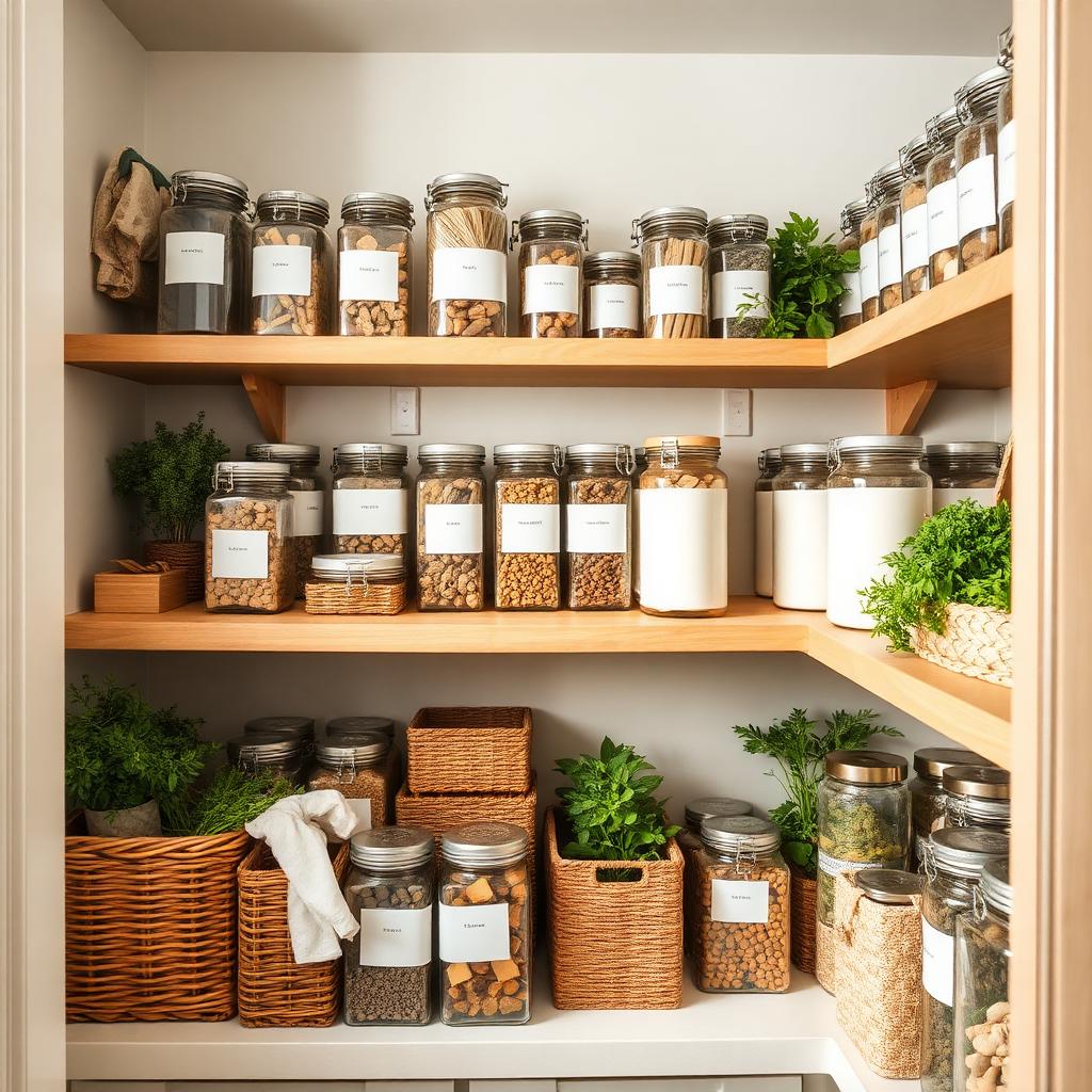 Kitchen Pantry after organization