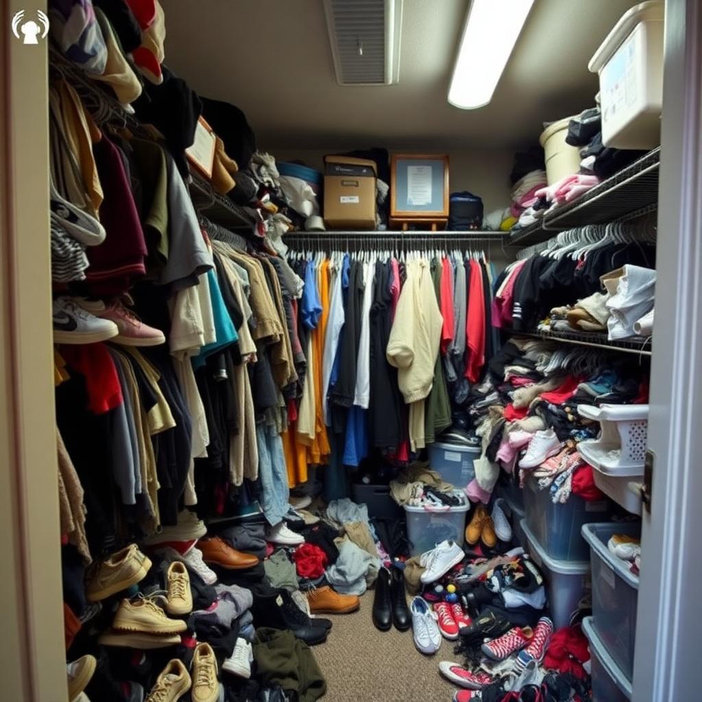 Walk-in Closet before organization